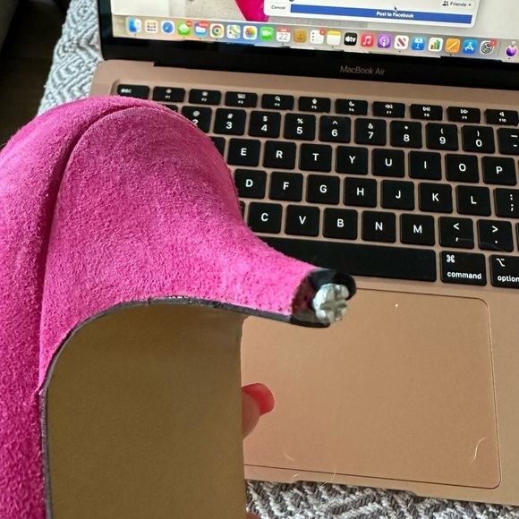 Spanish Leather by Sergio Zelcer Vintage Pink Heel - Picture 5 of 5